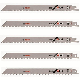 Mua Bộ lưỡi cưa gỗ 5 cây ﻿Bosch S1111K (Bạc).