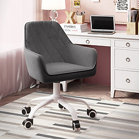 Mua Ghế Xoay Văn Phòng Phong Cách Bắc Âu Xoay 360 Bọc Nhung ( giao màu ngẫu nhiên )