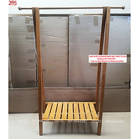 Mua CÂY TREO ÁO GỖ CAO SU 100% - 205TC -kích thước 80x40x1m7
