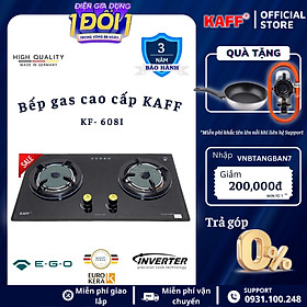 Bộ Bếp ga âm KAFF KF- 608I bao gồm: Bếp ga + chảo chống dính cao cấp + bộ van ga - Hàng chính hãng