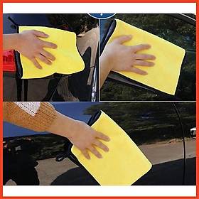 Khăn Lau Xe Ô Tô Cao Cấp Siêu Dày, Thấm Hút Cực Tốt 30x40cm