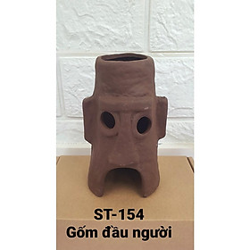 Đồ chơi gốm hình đầu người ST154 trang trí bể cá