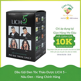 Dầu Gội Đen Tóc Thảo Dược LICH 5