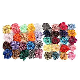 40-Pack Velvet Scrunchies Hair Bands Hair Ties Ropes Women Hair Accessories