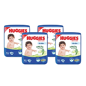 Combo 4 Tã dán Huggies Skincare Jumbo XL34