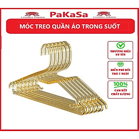 Mua Combo 5 Móc Treo Quần Áo Trong Suốt PaKaSa - Hàng Chính Hãng