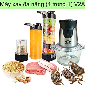 Máy xay đa năng VIAICOM V2A (4 trong 1) - Cối thủy tinh - Hàng chính hãng