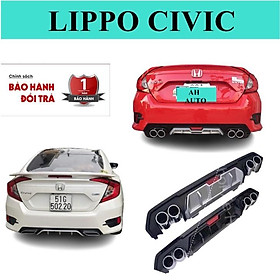Lippo, Lip Chia Pô,Ốp Cản Sau Cho xe Civic Hàng Cao Cấp Loại 1