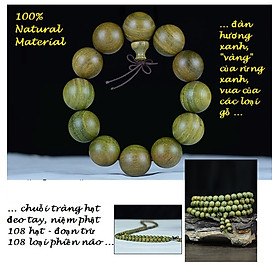 Combo Vòng tay phong thủy gỗ Đàn Hương tự nhiên Ấn Độ, Kèm HỘP GỖ CUNG HỶ lót lụa