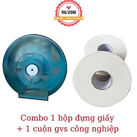 Mua COMBO 1 Hộp đựng giấy vệ sinh công nghiệp cuộn lớn SIÊU BỀN + 1 cuộn giấy vệ sinh