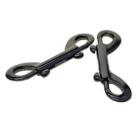 Prettyia 6pcs Double End Snap Hook   Clip Key  Keychain 90mm Black