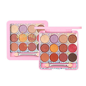 12 Colors Glitter Eyeshadow Palette Long-lasting Smudge-proof Waterproof Shimmer Matte Eye Shadow
