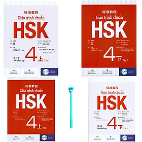 [Download Sách] Combo Giáo Trình Chuẩn HSK 4 Bài Học và Giáo Trình Chuẩn HSK 4 Bài Tập ( Tặng Kèm Viết )