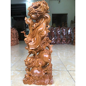 Mua Tượng đạt ma sư tổ hàng long bằng gỗ bách xanh thơm nức kt cao 40×15×8cm