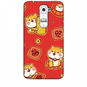 Ốp lưng dành cho điện thoại LG G2 Mèo Thần Tài Mẫu 4