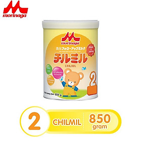 Sữa Morinaga số 2 Chilmil 850g thêm dưỡng chất mới Nguyên đai, nguyên tem