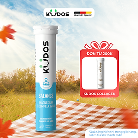 Thực phẩm bảo vệ sức khỏe KUDOS BALANCE MAGNESIUM WITH B VITAMIN COMPLEX & D3 (20 viên/tuýp)