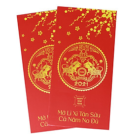 Bao Lì Xì Chúc Mừng Năm Mới - Cả Năm No Đủ (10 Cái)