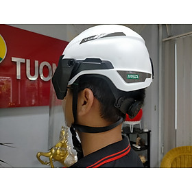 Mua Nón BHLĐ V- Gard H1  màu trắng  nút vặn và dây quai nón  có lỗ thông hơi và không lỗ thông hơi Hiệu MSA