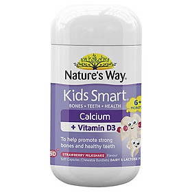Nature's Way Kids Smart Calcium + Vitamin D 50 Chewable Capsules