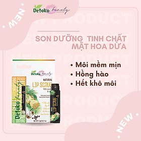 SON TẨY TẾ BÀO CHẾT CÀ PHÊ TINH CHẤT MẬT HOA DỪA - DETOKO