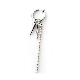 Bông tai khuyên tai nam Titan không cầm bấm lỗ xỏ lỗ 1 chiếc
