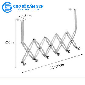 Mua Móc treo đồ inox xếp gọn thông minh  móc treo sau cửa phòng  cửa tủ bếp  tủ quần áo G370-MTXG-inox
