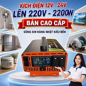 Mua Inverter Kích Điện 2200W ST Nhật Bản Chuyển Đổi 12V 24V Sang 220V Cao Cấp 2 Quạt Làm Mát  đèn trang trí
