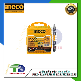 Mua Mũi bắt vít hai đầu PH2+SL6x65mm (có nam châm hít) INGCO SDBIM21HL133