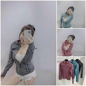 Áo khoác thể thao tập gym, tập yoga ôm body. size s, m, l, xl. mẫu spq