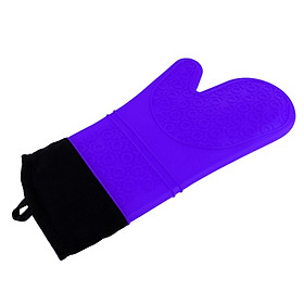 Heat Resistant Silicone Oven Glove Pot Holder Outdoor Home Kitchen Grilling Cooking Baking