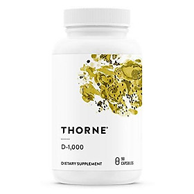 Thorne Research - Vitamin D-1000 - Vitamin D3 Supplement (1,000 IU) for Healthy Bones and Muscles - 90 Capsules