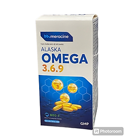 Thực phẩm bảo vệ sức khỏe Dầu cá Alaska Omega 3.6.9 cải thiện thị lực (Lọ 100 viên)