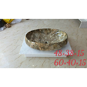 Mua CHẬU LAVABO ĐẶT BÀN ELIP VÂN ĐÁ TỰ NHIÊN CAO CẤP13