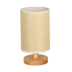 Bedside Table Lamp LED NightStand Light Fabric Shade Home Decor