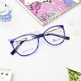 GỌNG KÍNH NỮ, PHOM BẦU TRÒN THỜI TRANG, MÀU TÍM, CHÍNH HÃNG REGARD RP22036-C2