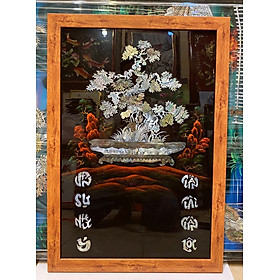 Mua Tranh sơn mài  đốc lịch treo tường Chậu Cảnh - 402
