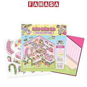 Sách - Bóc Dán 3D - Tiệm Hoa Baby Three