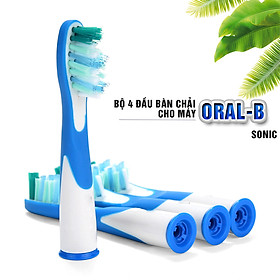 Bộ 4 Đầu Bàn Chải Đánh Răng điện SR12A.18A cho các dòng máy Braun Oral B