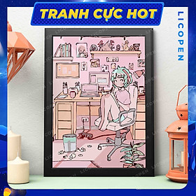 Mua Tranh Tô Màu Theo Số - Tranh Pinky Room - MS440