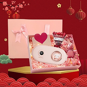 ￼Đai massage giảm đau bụng kinh, máy chườm ấm bụng cho phụ nữ 6 mức độ nóng giảm đau lưng làm tử cung khi đến kì