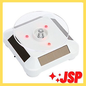 Mua Đế xoay đèn LED bàn quay đế quay trang sức tự động - Tặng kèm pin .