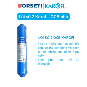 Lõi lọc nước số 2 nhỏ OCB-GAC T33 hàng chính hãng Karofi - Dùng cho model máy N-e