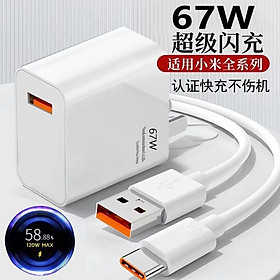 Mua Bộ Sạc Nhanh 120W (Chuẩn) - Cáp Sạc 6A Usb Type-C Cho Xiaomi 11 Pro Xiaomi 11 Ultra Xiaomi 12 Xiaomi 13