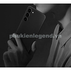 Ốp lưng nhám chống sốc siêu mỏng 0.3mm cho Samsung Galaxy S24 hiệu Memumi có gờ bảo vệ camera - Hàng chính hãng - Màu Đen