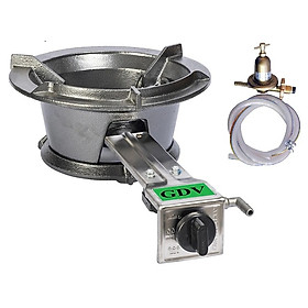 Mua Combo Bếp Gas Khè Công Nghiệp Sơn Tĩnh Điện GDV Kèm Van Dây - Hàng Chính Hãng
