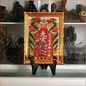 Bài vị Cửu Huyền Thất Tổ Ốc 26cm, 35cm (vàng thường, mẫu tiếng Hán)(tặng kèm bột ngũ vị bao sái)