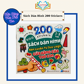 200 stickers - 3-8 tuổi - sách dán hình rèn luyện tư duy logic