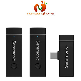 Mua Micro thu âm Saramonic Blink Go-U2 Kit - Thiết bị ghi âm kết nối đa hướng hỗ trợ cổng cắm USB-C tương thích điện thoại  máy tính - Hàng nhập khẩu