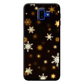 Ốp lưng cho Samsung Galaxy J6 Plus nền tuyết vàng 1 - Hàng chính hãng